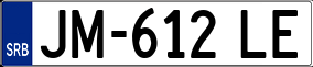 Trailer License Plate